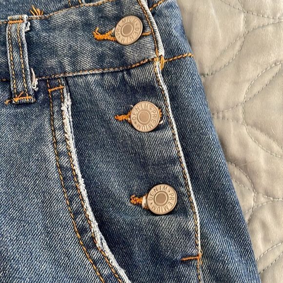 Denim, short, overalls, size large - Picture 2 of 4